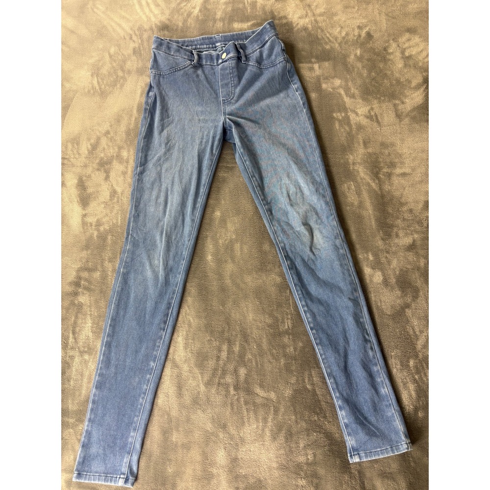 Uniqlo Womens Ultra Stretch Leggings Pants Size S Light Blue Denim Skinny Fit